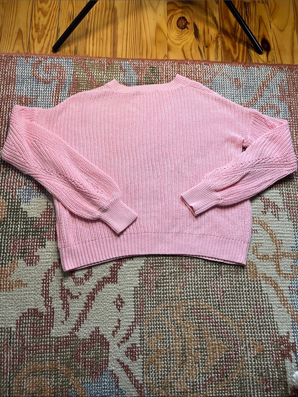 Lilly Pulitzer Bristow Sweater Soft Pink Knit Engineered Stitching XS - Picture 8 of 8
